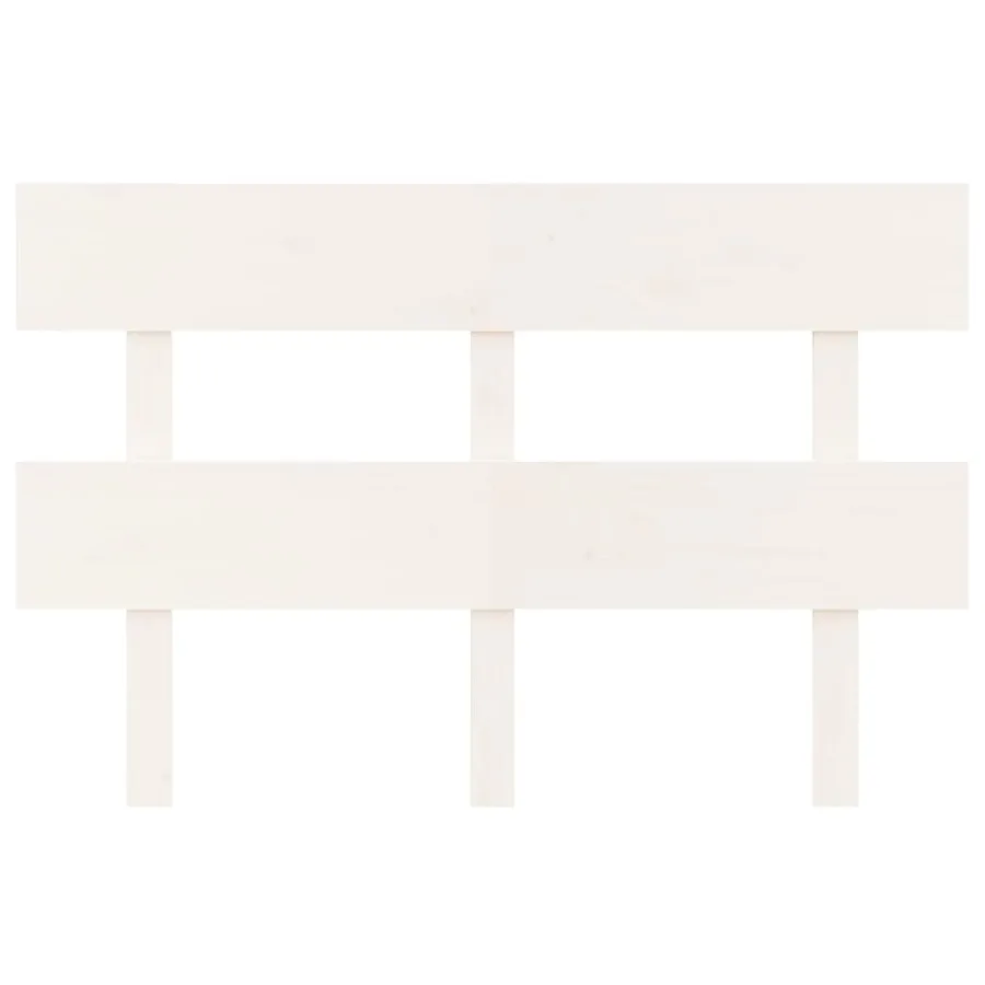 Tête de lit Blanc 124x3x81 cm Bois massif de pin - 3