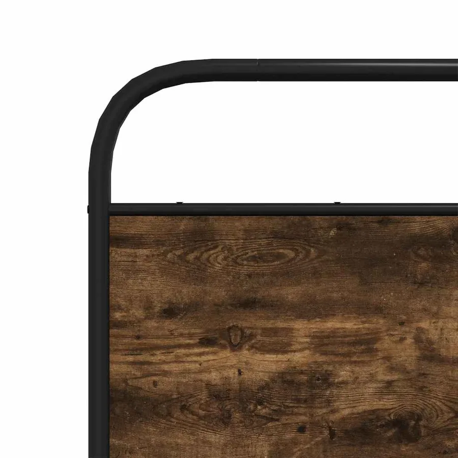 Cadre de lit sans matelas 120x200 cm chêne fumé bois ingénierie - 8