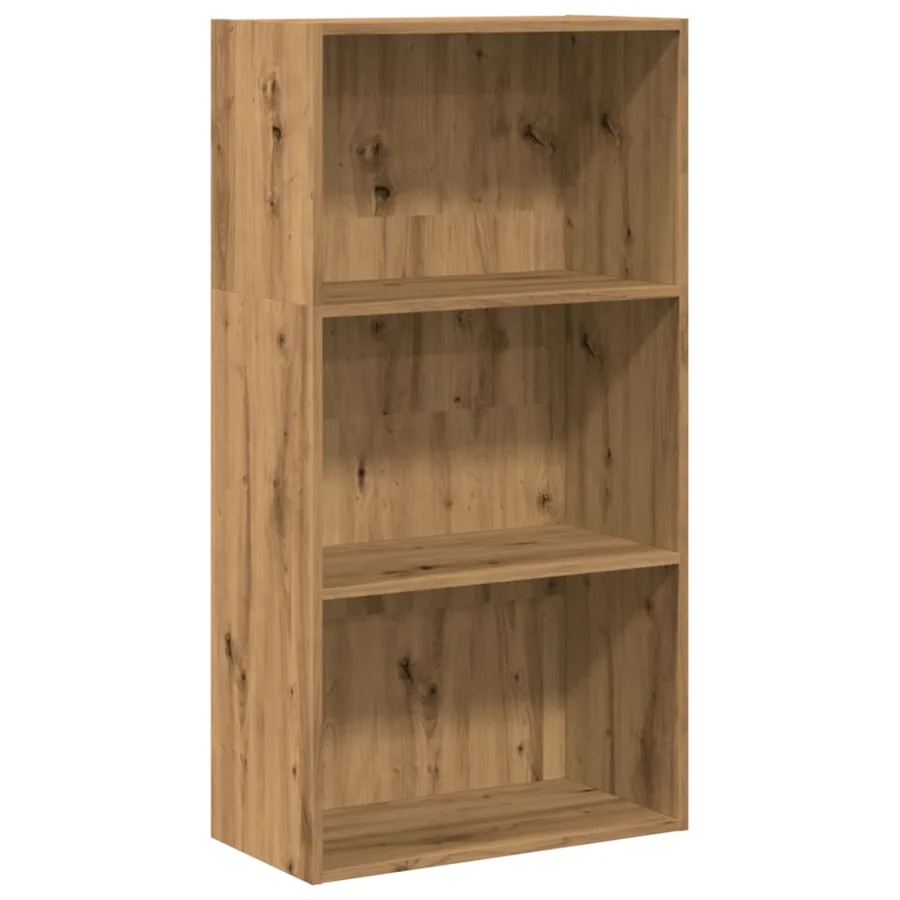 Bibliothèque chêne artisanal 60x30x114 cm bois d'ingénierie - 2