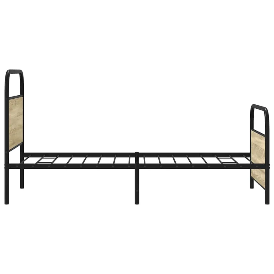 Cadre de lit sans matelas 107x203 cm chêne sonoma - 6