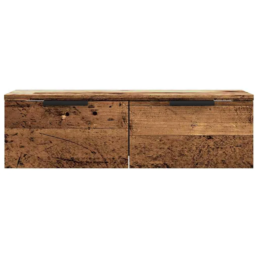 Armoire murale vieux bois 68x30x20 cm bois d'ingénierie - 4