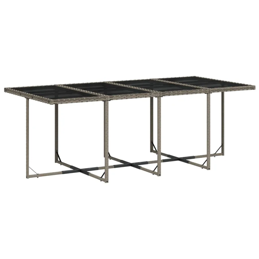 Ensemble à manger de jardin avec coussins 13 pcs résine tressée - 3