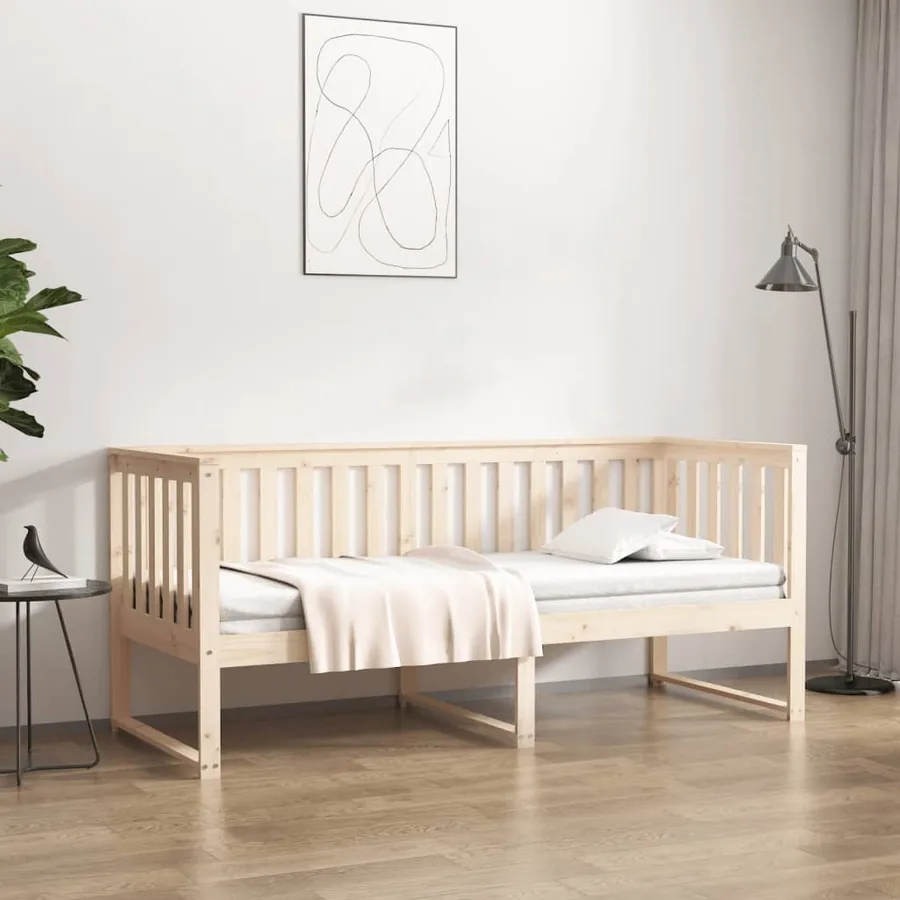 Lit de jour sans matelas 80x200 cm bois de pin massif