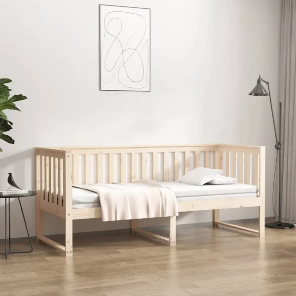 Lit de jour sans matelas 80x200 cm bois de pin massif