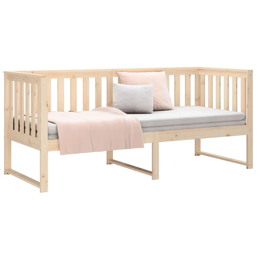 Lit de jour sans matelas 80x200 cm bois de pin massif - 6