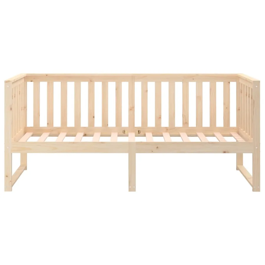 Lit de jour sans matelas 80x200 cm bois de pin massif - 8