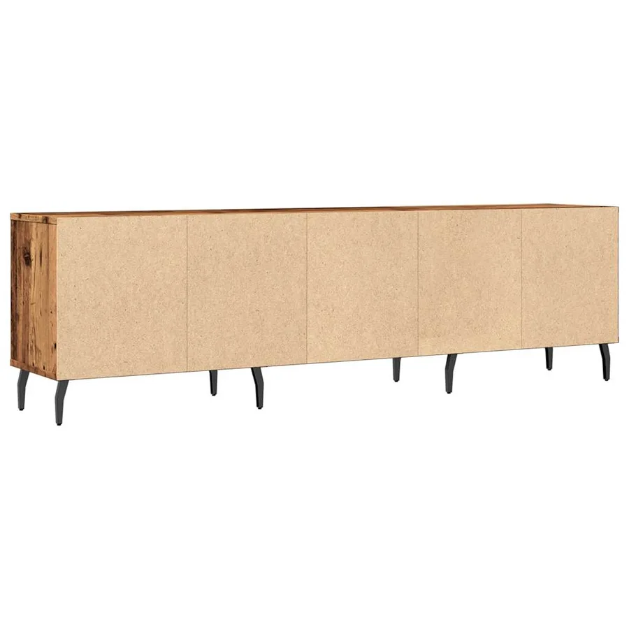 Meuble TV vieux bois 150x30x44,5 cm bois d'ingénierie - 7