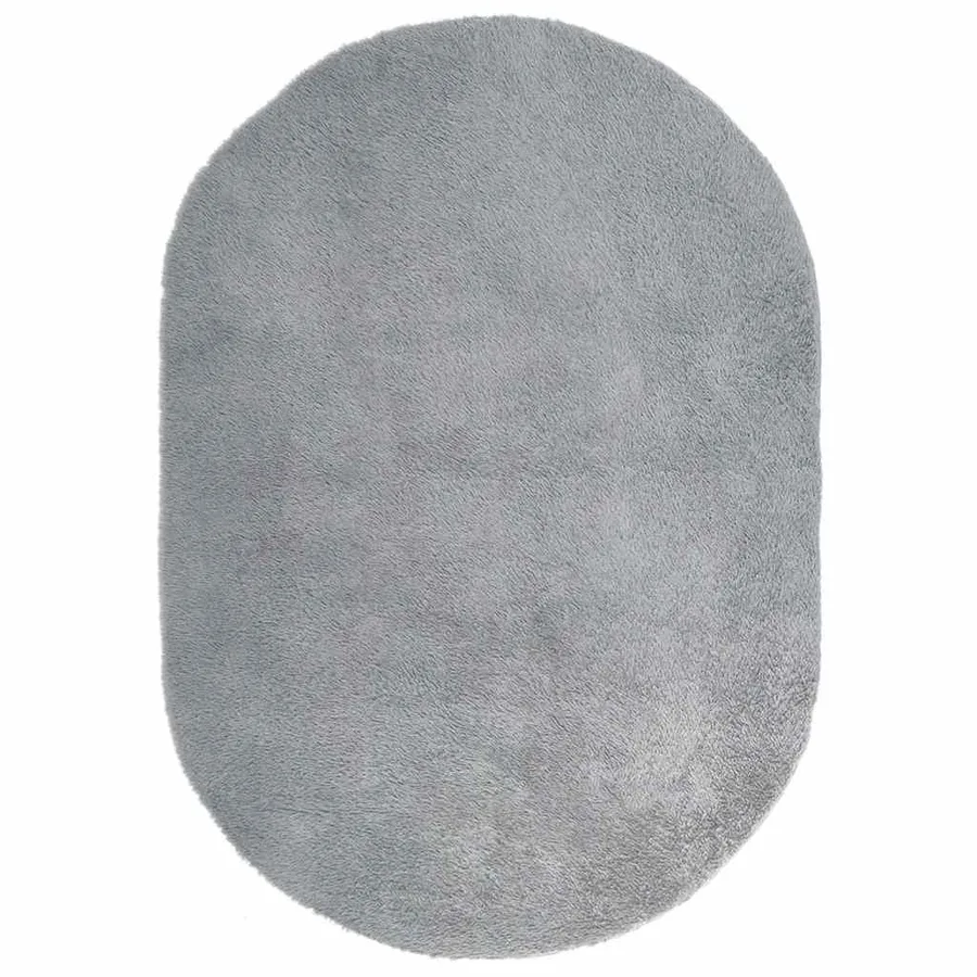 Tapis shaggy à poils longs NAVARRA gris clair 300x200 cm - 2