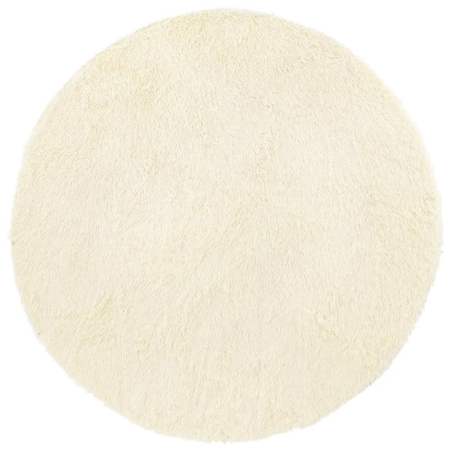 Tapis Shaggy à poils longs NAVARRA crème 100x100 cm polyester - 2
