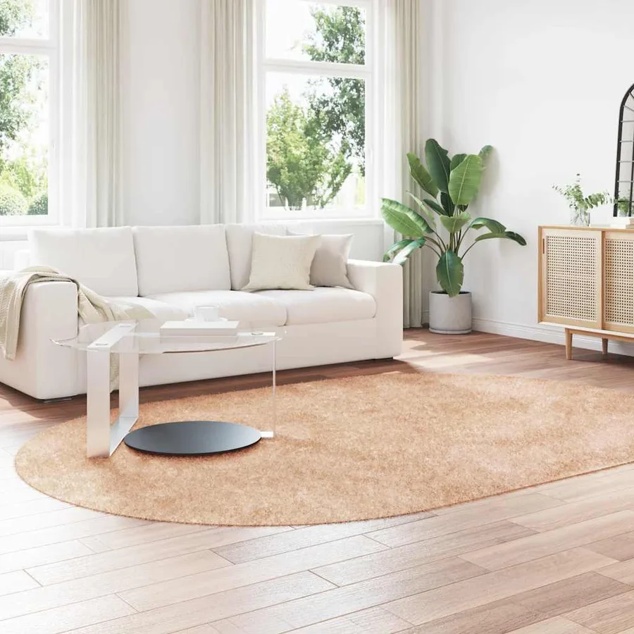 Tapis Shaggy à poils longs NAVARRA beige 300x200 cm polyester - 3