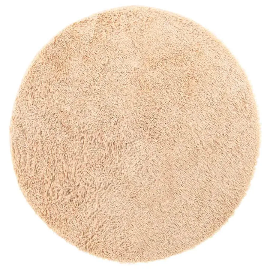 Tapis shaggy à poils longs NAVARRA beige 240x240 cm polyester - 2