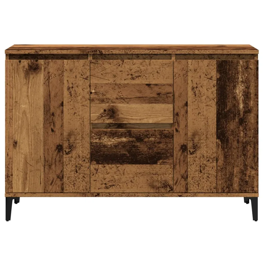 Buffet vieux bois 102x35x70 cm bois d'ingénierie - 4