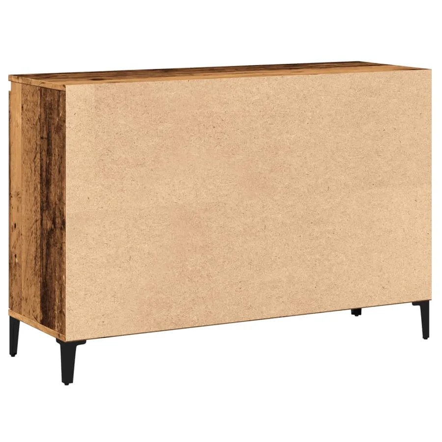 Buffet vieux bois 102x35x70 cm bois d'ingénierie - 7