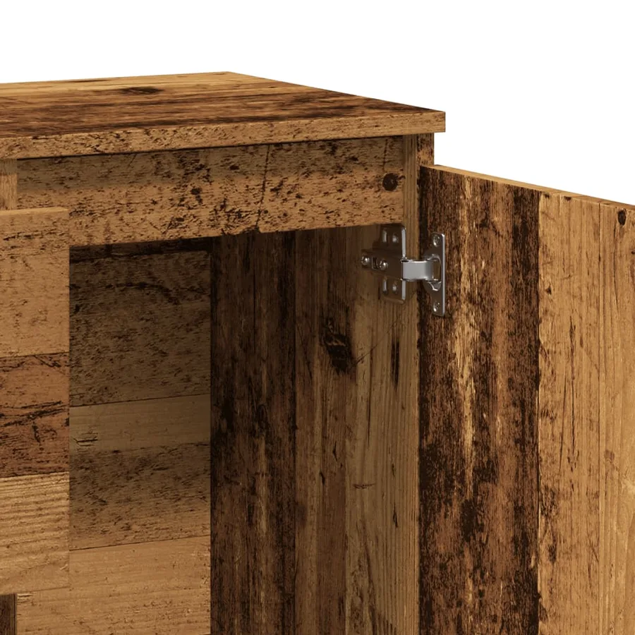 Buffet vieux bois 102x35x70 cm bois d'ingénierie - 8