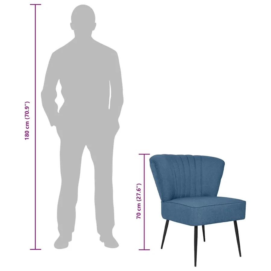 Chaise de cocktail vert tissu - 7