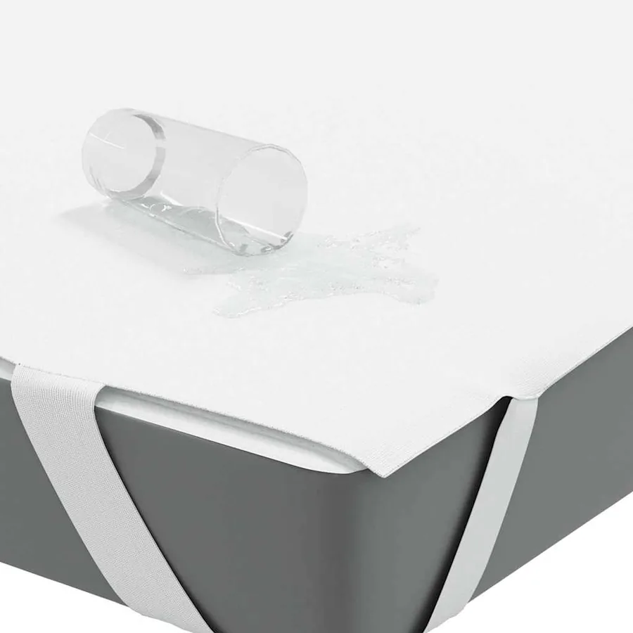 Protège-matelas blanc 100x220 cm imperméable - 3
