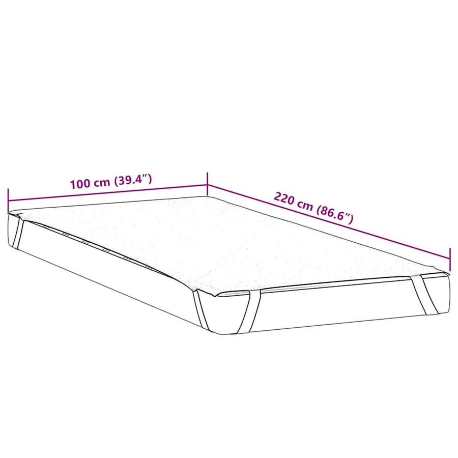 Protège-matelas blanc 100x220 cm imperméable - 7