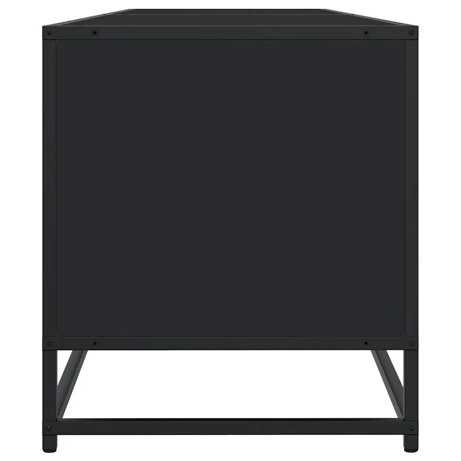Meuble TV noir 180,5x40x46 cm bois d'ingénierie - 6