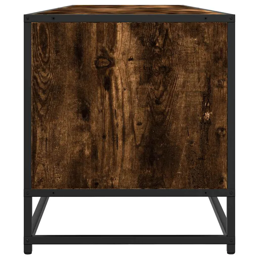 Meuble TV chêne fumé 180,5x40x46 cm bois d'ingénierie - 6