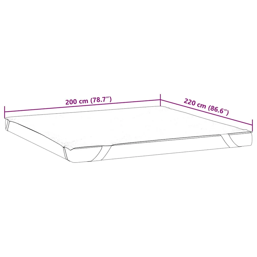 Protège-matelas blanc 200x220 cm imperméable - 7