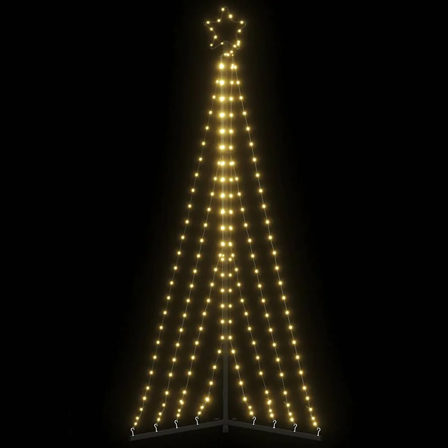 Sapin de Noël à LED 339 LED blanc chaud 187 cm