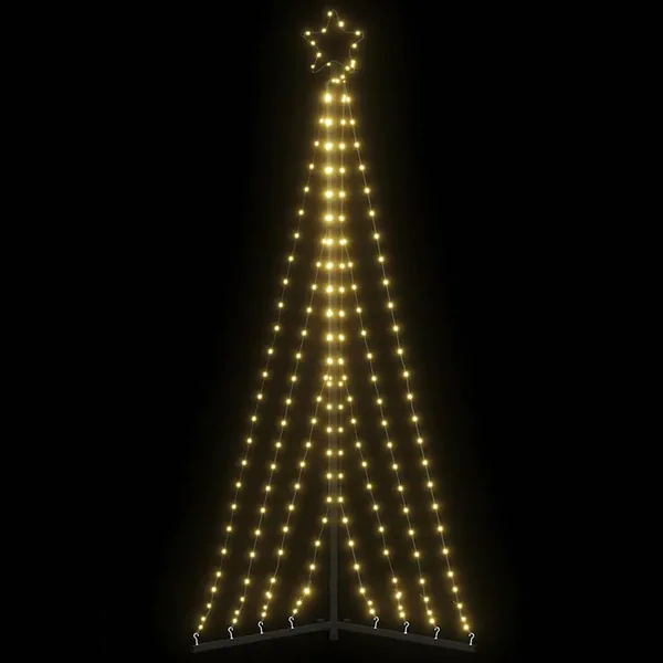 Sapin de Noël à LED 339 LED blanc chaud 187 cm