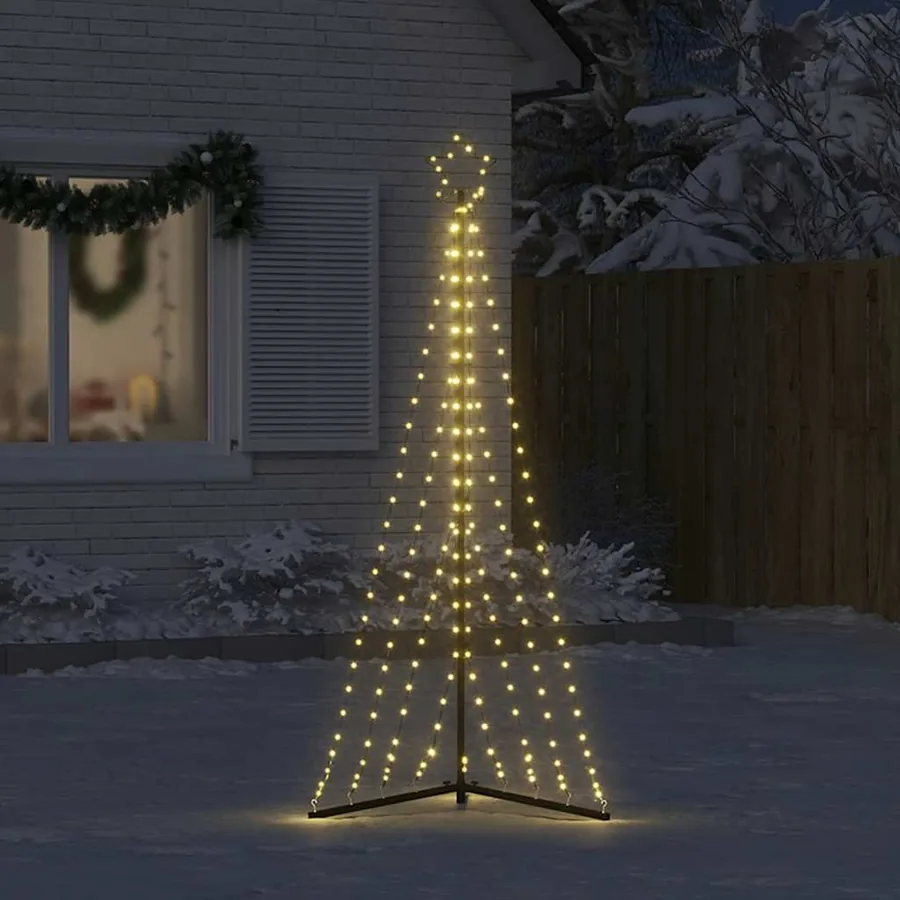 Sapin de Noël à LED 339 LED blanc chaud 187 cm - 3