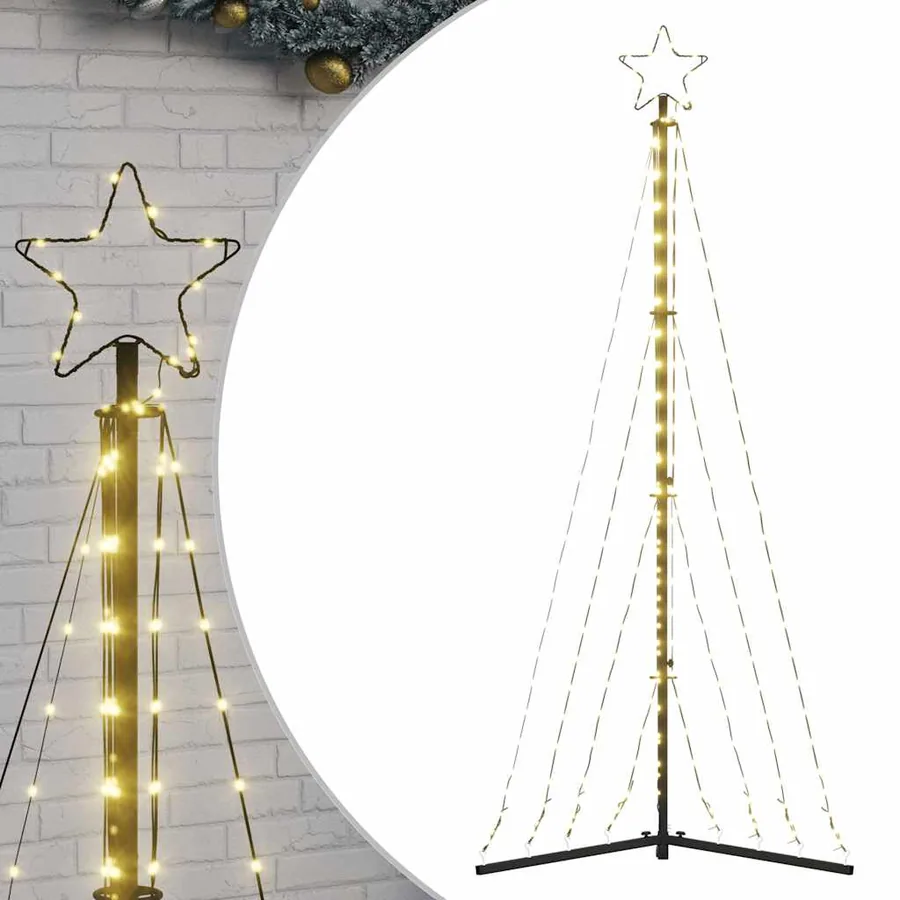 Sapin de Noël à LED 339 LED blanc chaud 182 cm - 2
