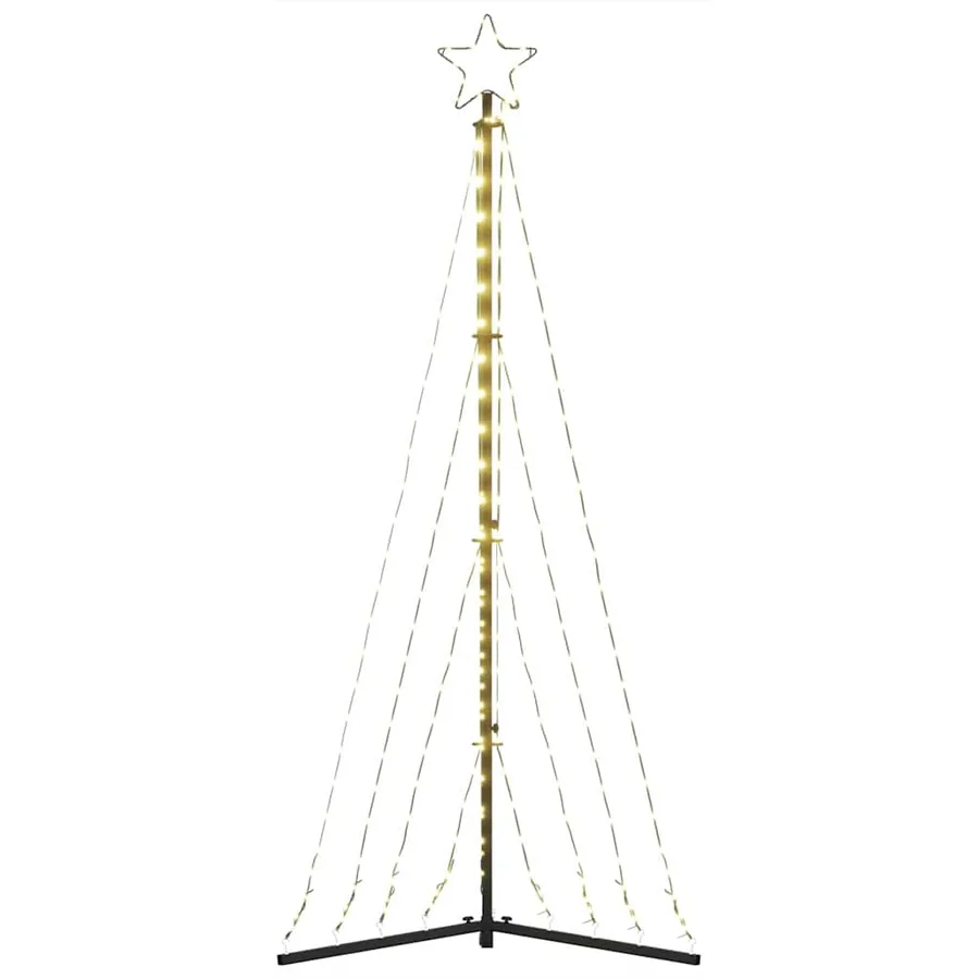 Sapin de Noël à LED 339 LED blanc chaud 182 cm - 6