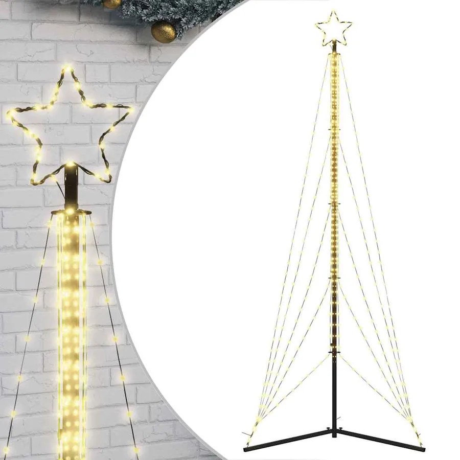 Sapin de Noël à LED 525 LED blanc chaud 302 cm - 2