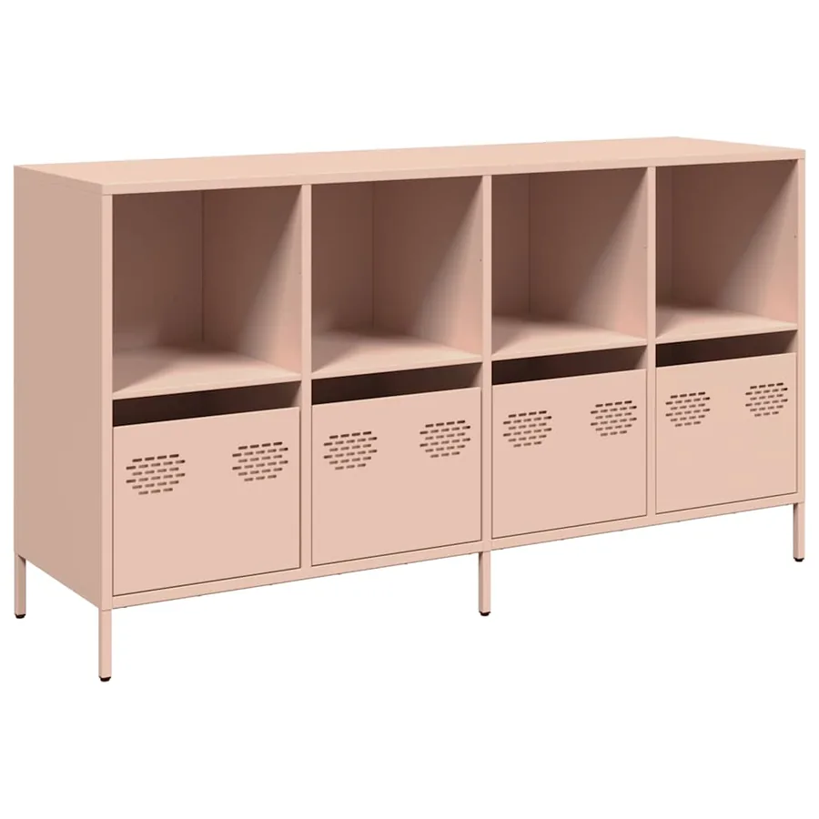 Buffet rose 135x39x73,5 cm acier laminé à froid - 2