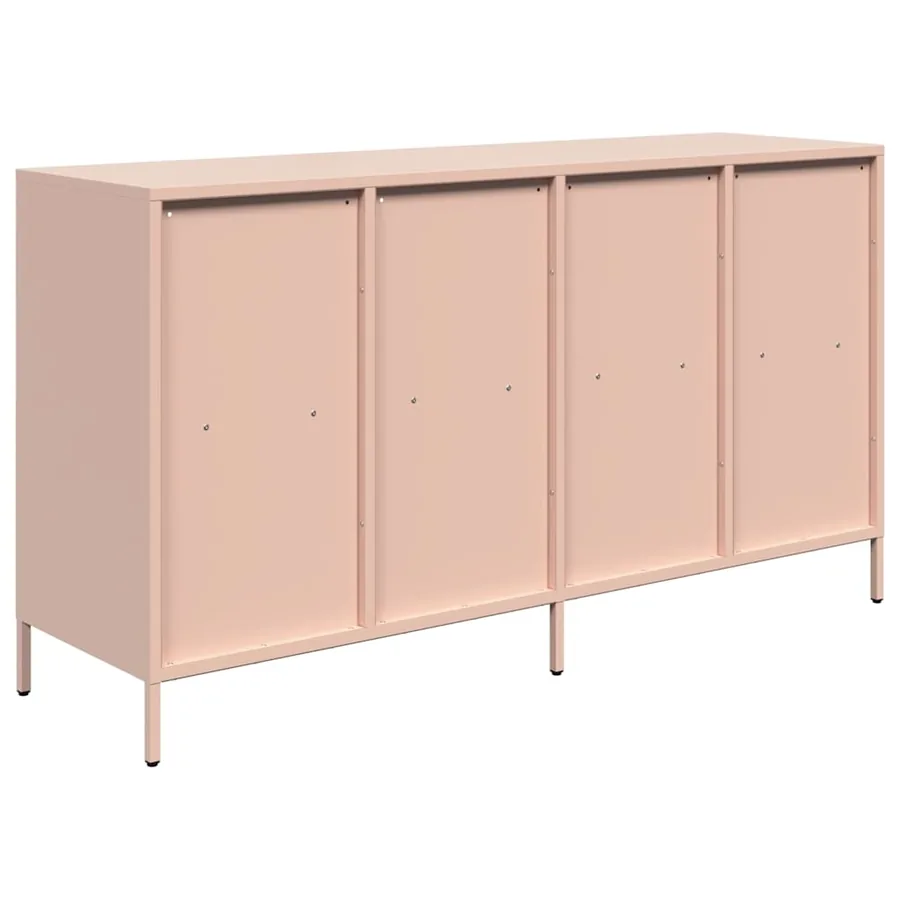 Buffet rose 135x39x73,5 cm acier laminé à froid - 7