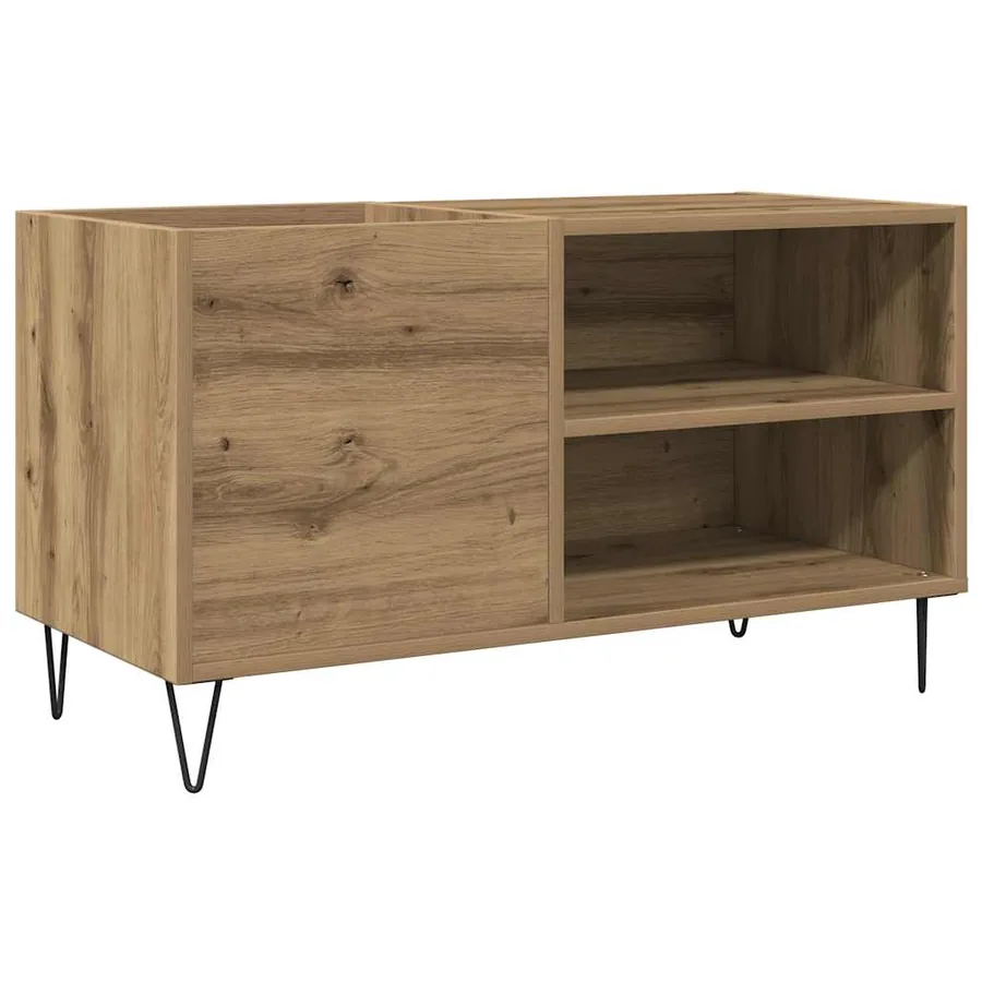 Armoire à disques chêne artisanal 84,5x38x48 cm bois ingénierie - 2