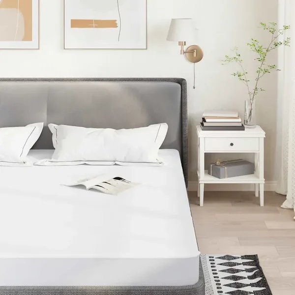 Protège-matelas blanc 90x190 cm imperméable