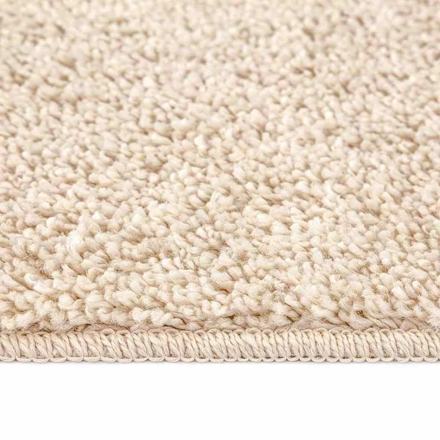 Tapis Shaggy Anti-dérapant Crème 200 x 200 cm PP - 6
