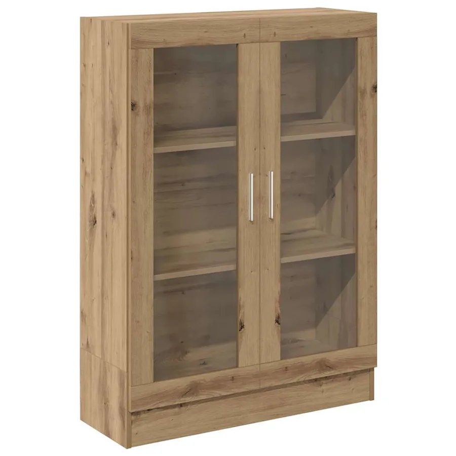 Bibliothèque chêne artisanal 82,5x30,5x115 cm bois d'ingénierie - 2