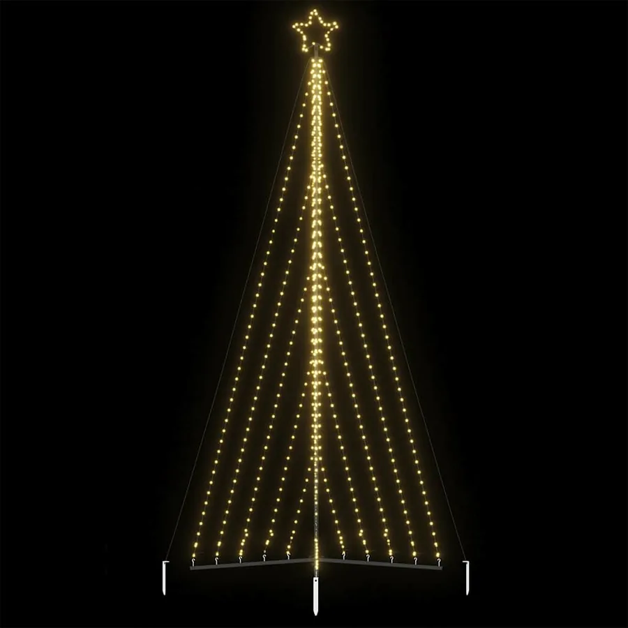 Sapin de Noël à LED 570 LED blanc chaud 399 cm