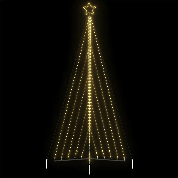 Sapin de Noël à LED 570 LED blanc chaud 399 cm