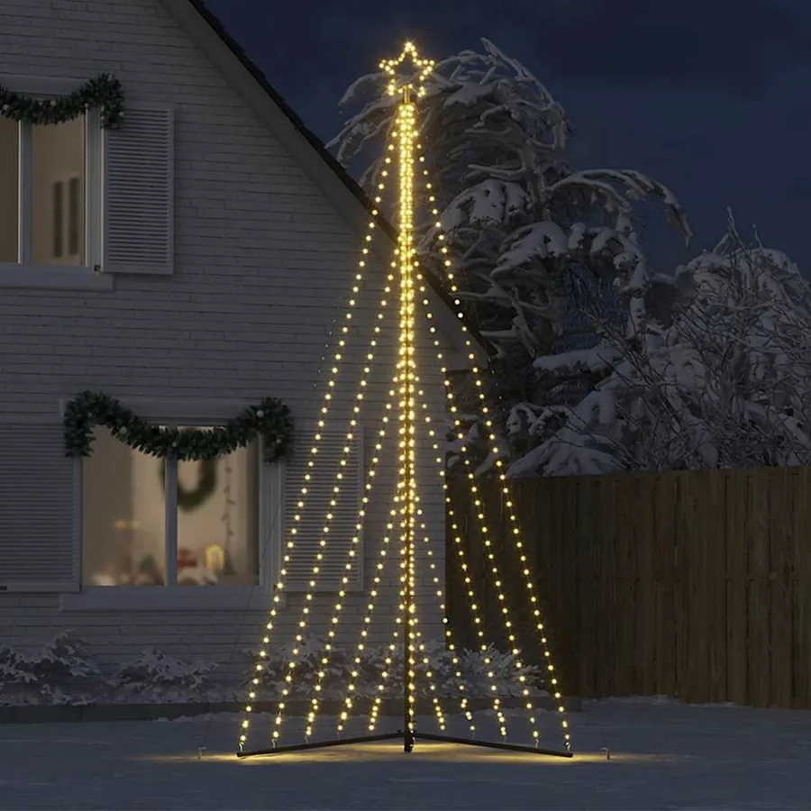 Sapin de Noël à LED 570 LED blanc chaud 399 cm - 3