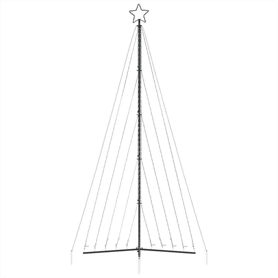 Sapin de Noël à LED 570 LED blanc chaud 399 cm - 5