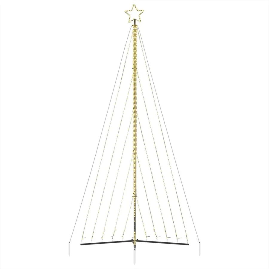 Sapin de Noël à LED 570 LED blanc chaud 399 cm - 6