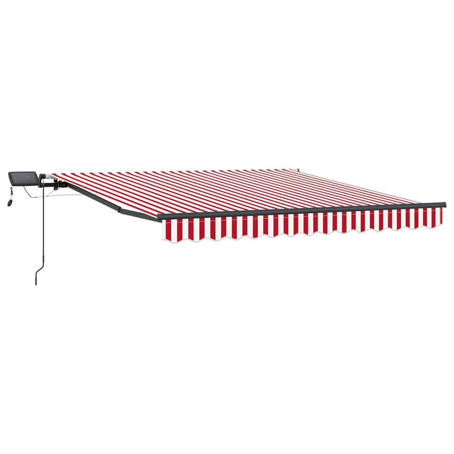 Auvent rétractable Rouge et Blanc 300 x 250 cm - 5