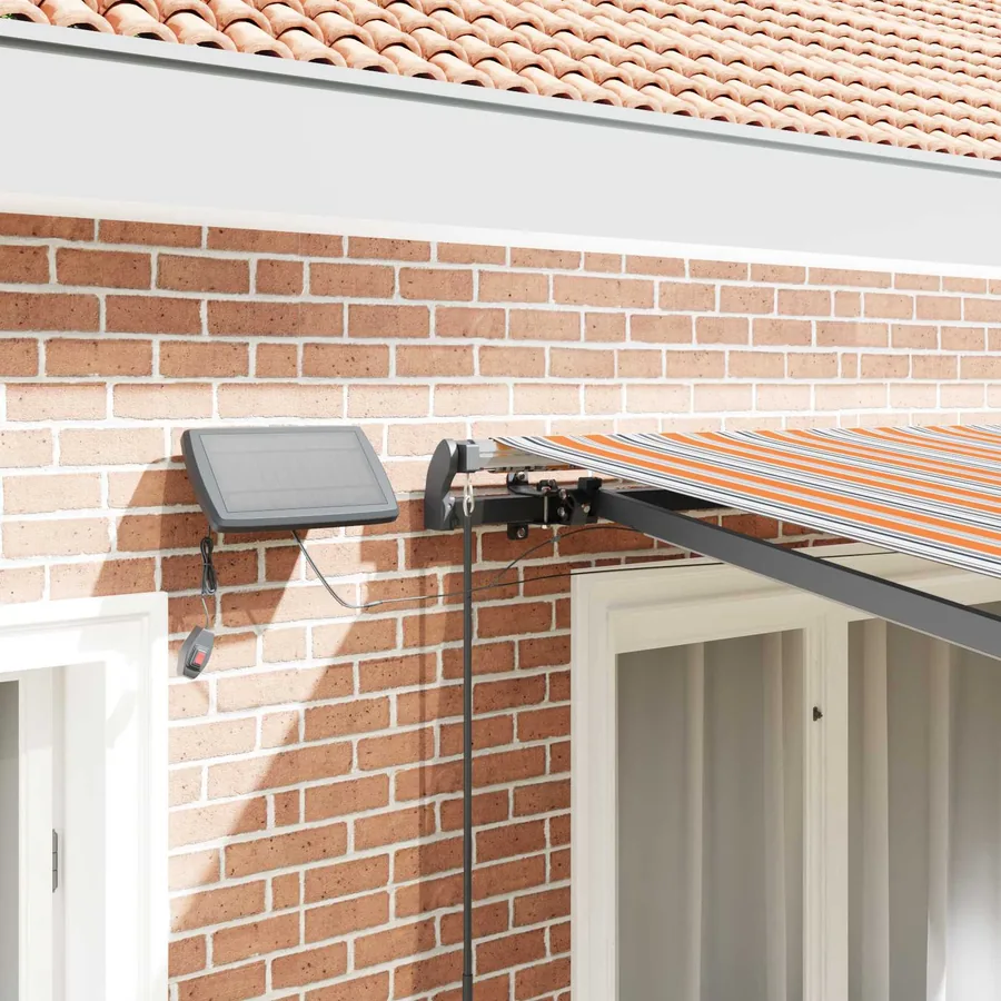 Auvent rétractable Multicolore 300 x 250 cm Tissu et Aluminium - 4