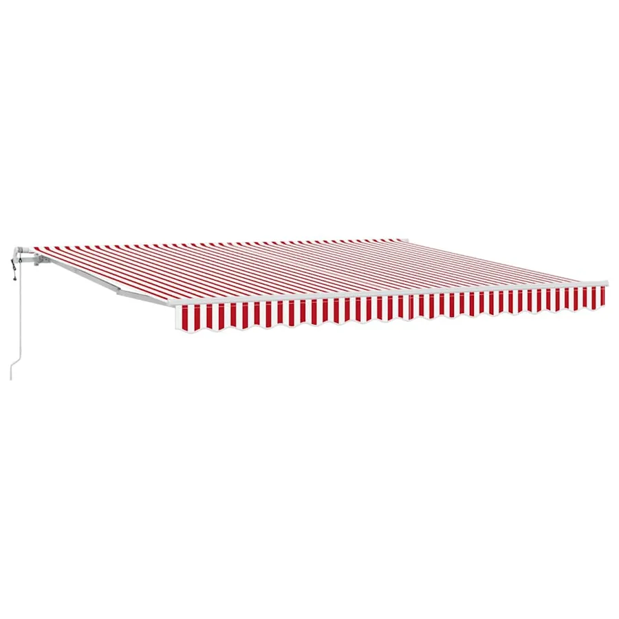 Auvent rétractable Rouge et Blanc 400 × 300 cm - 2