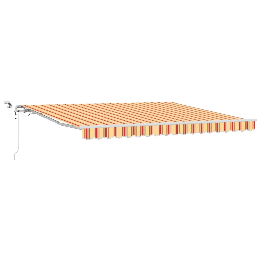 Auvent rétractable Jaune et Orange 400 × 350 cm Polyester - 2