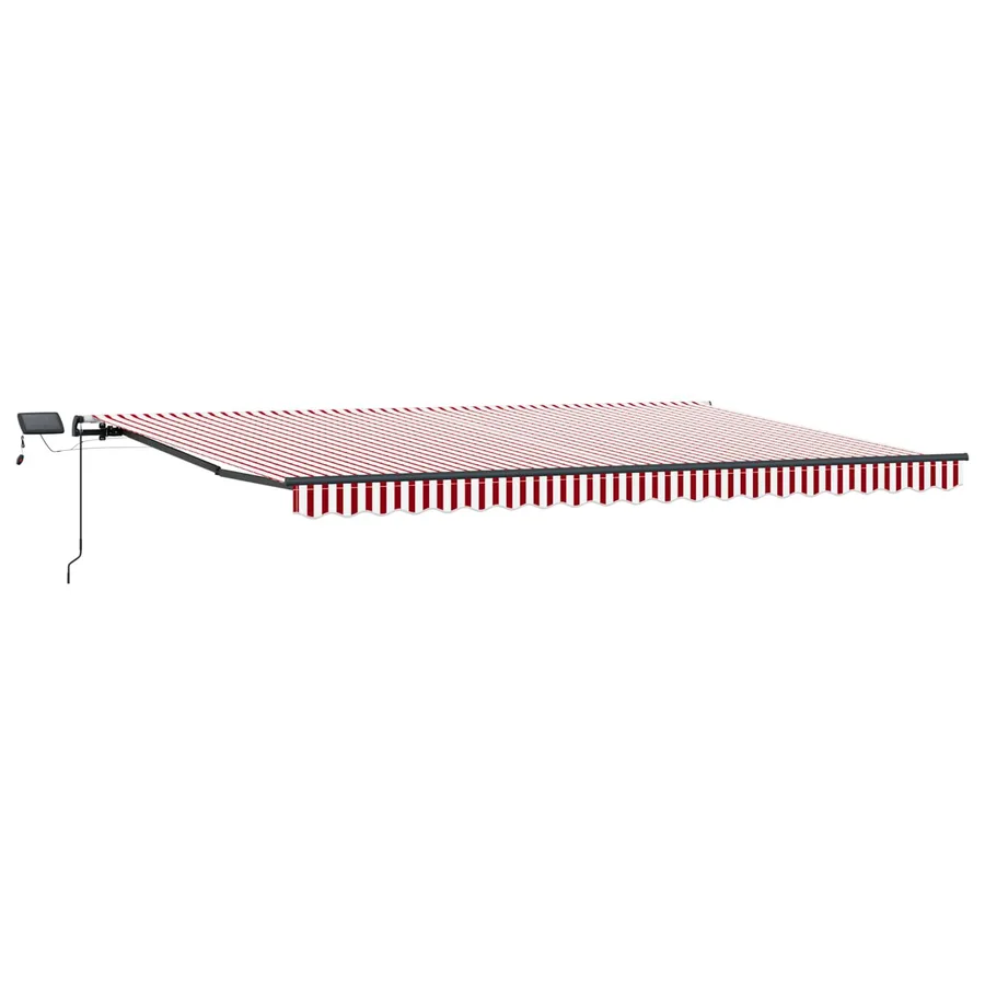 Auvent rétractable Rouge et Blanc 500 × 300 cm - 5
