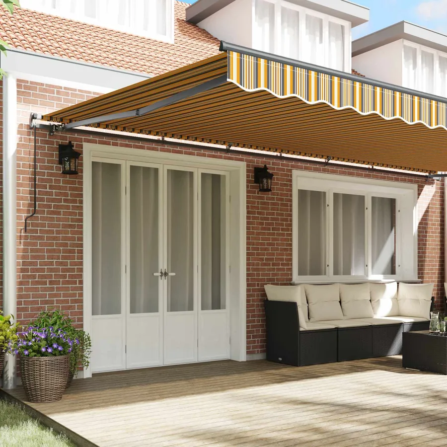Auvent rétractable Multicolore 600 × 350 cm - 3