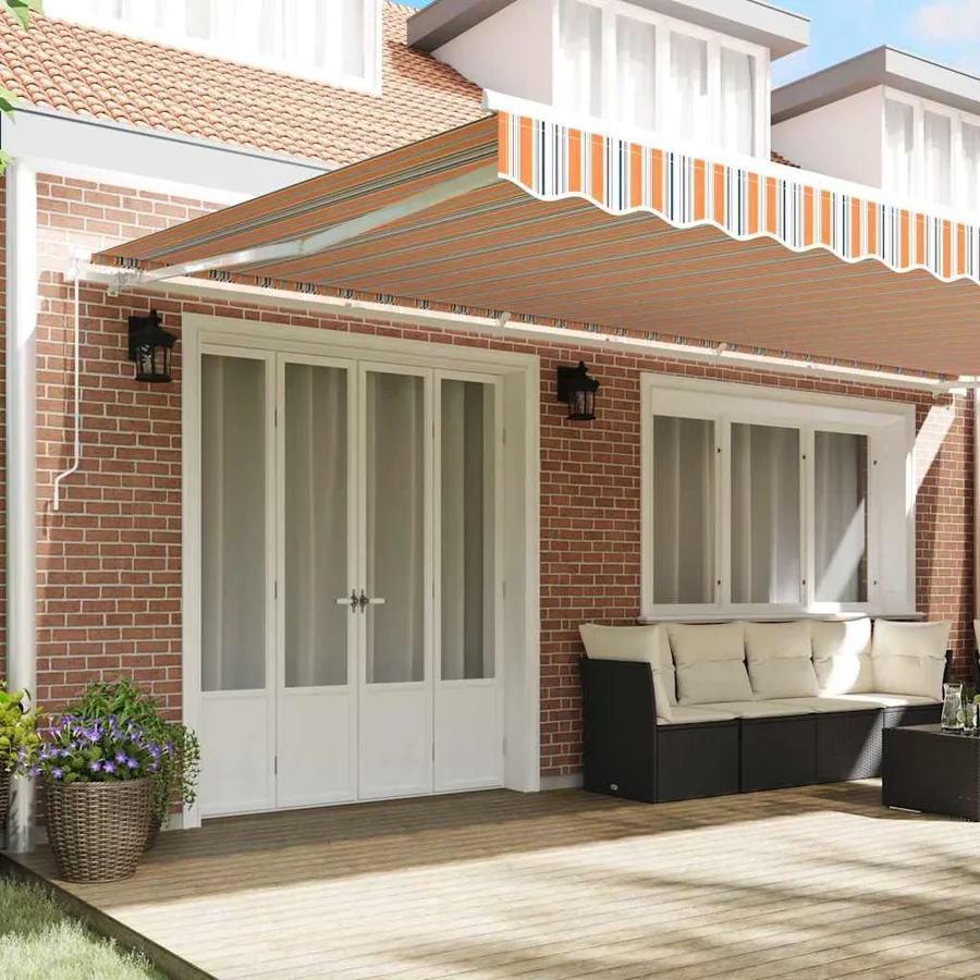 Auvent rétractable Multicolore 600 × 300 cm - 3