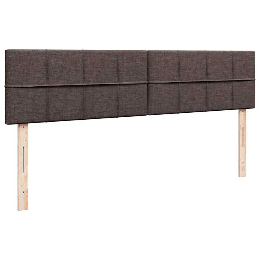 Cadre de lit ottoman avec matelas marron foncé 180x200 cm tissu - 9