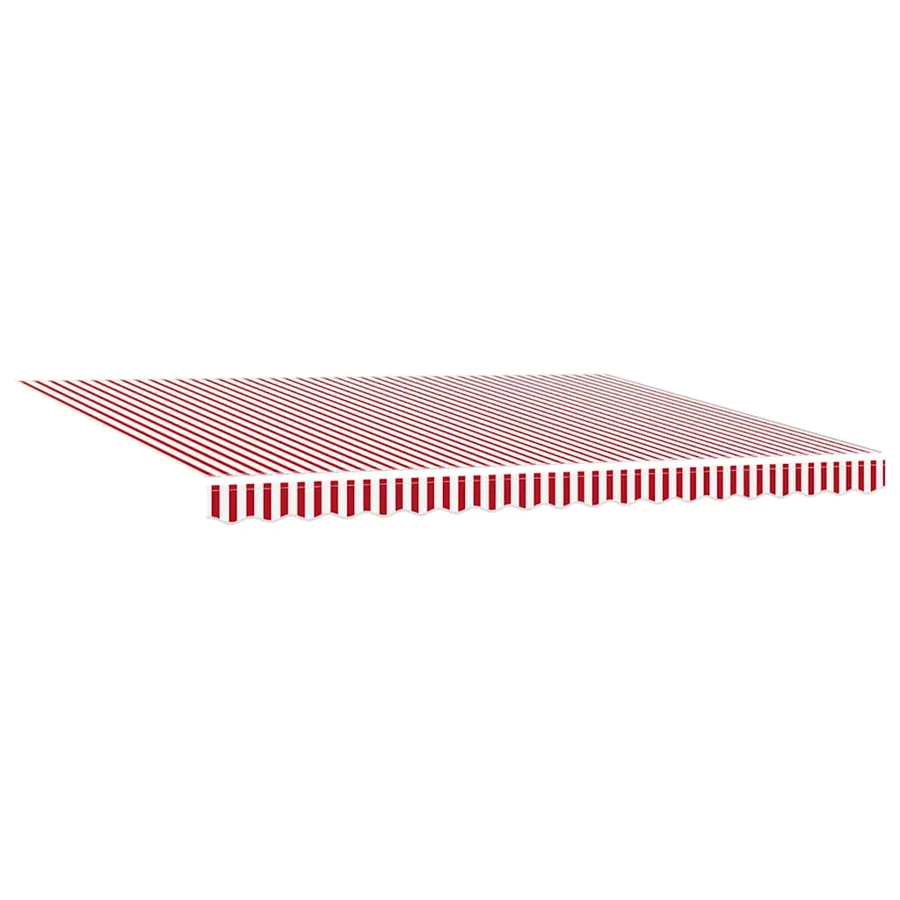 Auvent rétractable Rouge 450 × 300 cm Polyester et Aluminium - 5